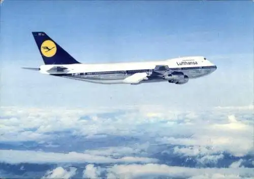 Ak Deutsches Passagierflugzeug, Lufthansa, Boeing 747