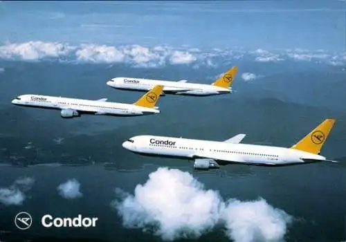 Ak Deutsche Passagierflugzeuge Condor, Boeing 767, Boeing 757