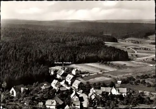 Ak Untermusbach Musbach Freudenstadt im Schwarzwald, Panorama mit Kurheim Waldeck