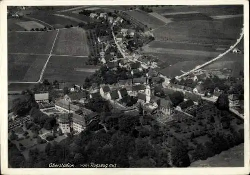 Ak Oberstadion in Oberschwaben, Fliegeraufnahme