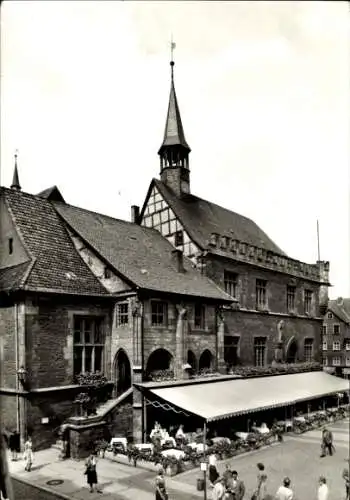 Ak Göttingen in Niedersachsen, Rathaus, Ratskellerterrasse