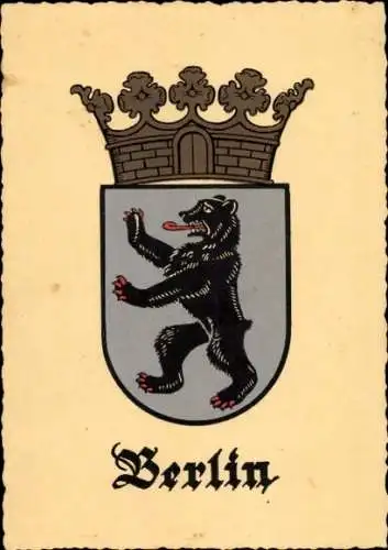 Wappen Ak Berlin, Berliner Bär