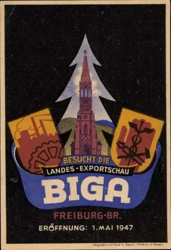 Ak Freiburg im Breisgau, Landes-Exportschau BIGA 1947