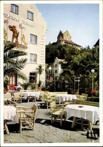 Ak Meersburg am Bodensee, Hotel Wilder Mann