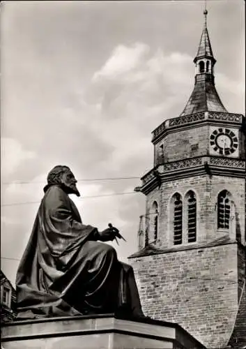 Ak Weil der Stadt in Württemberg, Keplerdenkmal, Turm, Pfarrkirche St. Peter und Paul