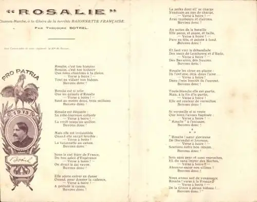 Klapp Lied Künstler Ak Regamey, F., Rosalie, Theodore Botrel