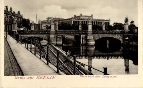 Ak Berlin Mitte, Lustgarten, Brücke