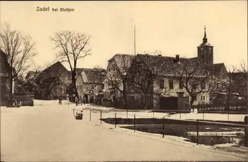 Ak Zadel Diera Zehren in Sachsen, Straßenpartie