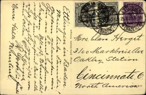 Ak Ettlingen in Baden, Reservelazarett