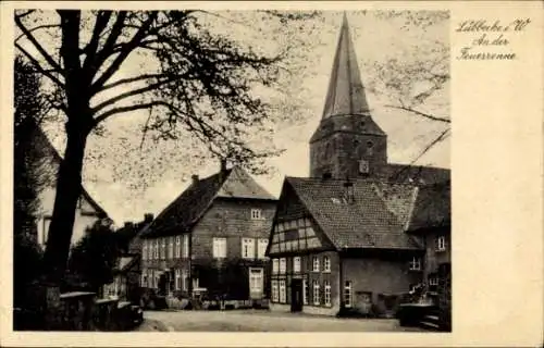 Ak Lübbecke in Westfalen, An der Feuerrenne