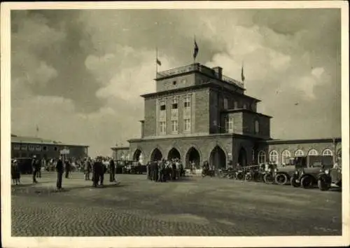 Ak Chemnitz Sachsen, Flughafen, Flugzeughalle