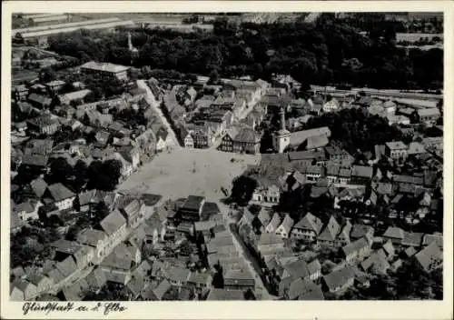 Ak Glückstadt an der Elbe, Gesamtansicht