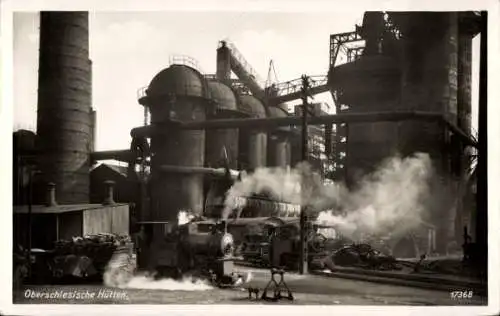 Ak Wrocław Breslau Schlesien, Oberschlesische Hütten