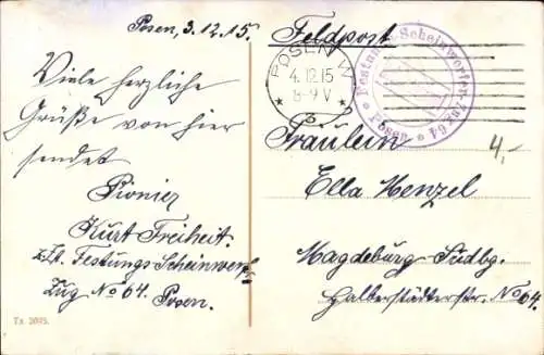 Ak Poznań Posen, Walischeibrücke mit Straßenbahn, Warthepartie, Cafe Restaurant, Apotheke