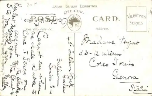 Ak London City England, Japanisch-Britische Ausstellung 1910, Bergbahn