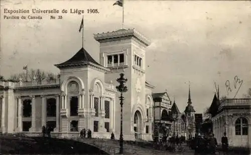 Ak Lüttich Lüttich Wallonien, Weltausstellung 1905, Kanadischer Pavillon