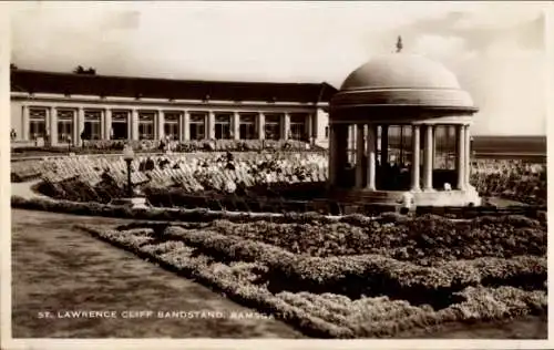 Ak Ramsgate Kent England, St. Lawrence Cliff Musikpavillon