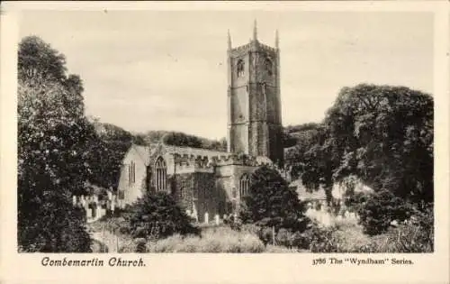 Ak Combe Martin Südwestengland, Kirche