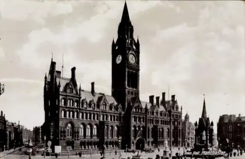 Ak Manchester England, Rathaus