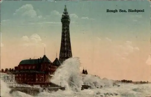 Ak Blackpool Lancashire England, Raue See