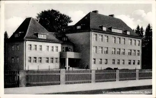 Ak Międzybórz Neumittelwalde Schlesien, Volksschule