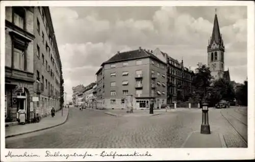 Ak Mannheim in Baden, Dalbergstraße, Liebfrauenkirche