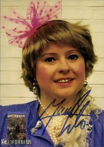Ak Schauspielerin Manuela Konopka, Portrait, Film Des Types Forts en Action, Autogramm