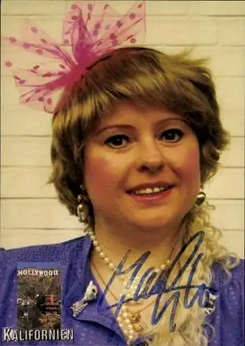 Ak Schauspielerin Manuela Konopka, Portrait, Film Des Types Forts en Action, Autogramm