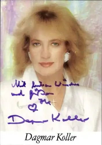 Ak Schauspielerin Dagmar Koller, Portrait, Autogramm