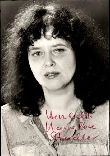 Ak Schauspielerin Hannelore Stadler, Portrait, Autogramm