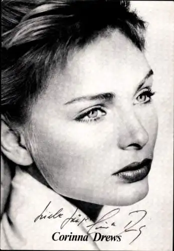 Ak Schauspielerin Corinna Drews, Portrait, Autogramm