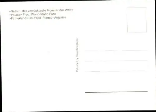 Ak Schauspieler Heinz G. Diesing, Film Nessi - das verrückteste Monster der Welt,Portrait, Autogramm