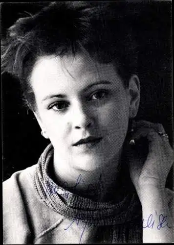 Ak Schauspielerin Agnes Dünneisers, Portrait, Autogramm