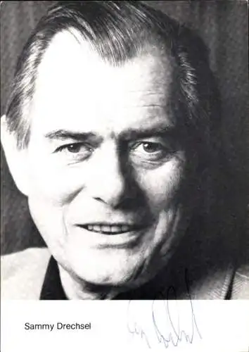 Ak Journalist Sammy Drechsel, Portrait, Autogramm