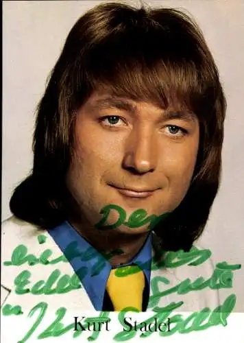 Ak Schauspieler Kurt Stadel, Portrait, Autogramm