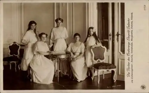 Ak Familie Erzherzog Leopold Salvator von Österreich, Kinder, NPG 5154