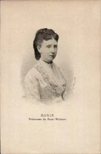 Ak Prinzessin Marie von Sachsen-Weimar-Eisenach, Portrait