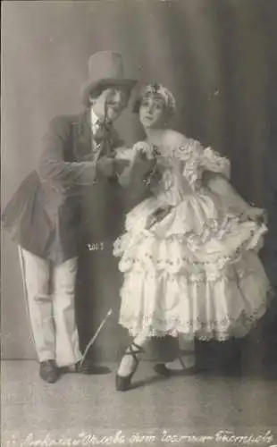 Foto Ak russische Balletttänzerin Elena Ljukom, Balletttänzer Orlow