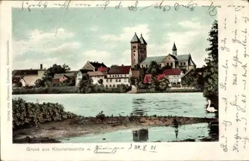 Ak Bad Klosterlausnitz in Thüringen, Teilansicht, Kirche