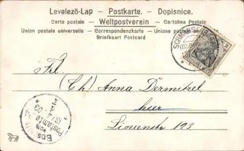 Ak Fröhliche Ostern, Zwerge tragen großes Osterei