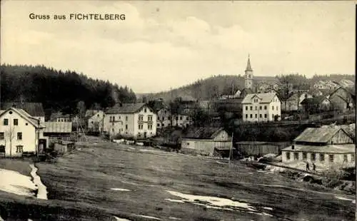 Ak Fichtelberg im Fichtelgebirge Oberfranken, Teilansicht