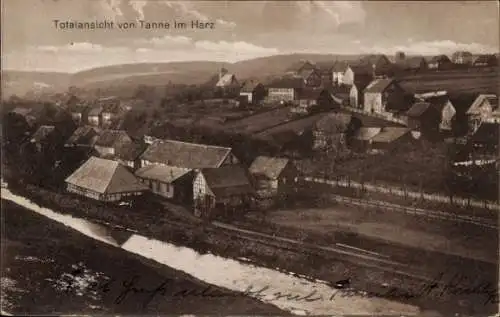 Ak Tanne Oberharz am Brocken, Gesamtansicht