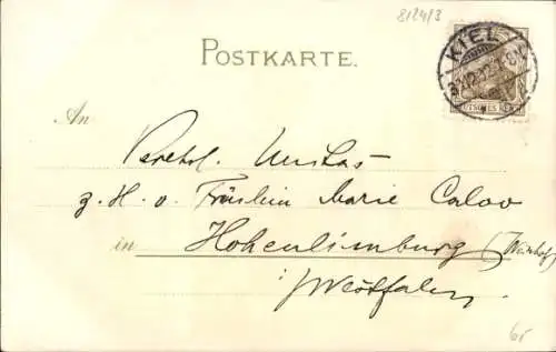 Künstler Ak Bohrdt, Segelschiff mit Signalfahnen, Ein glückliches Neujahr