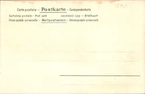 Künstler Litho Steinbach Baden Baden, Gesamtansicht der Ortschaft, Kirche, Erwin Denkmal