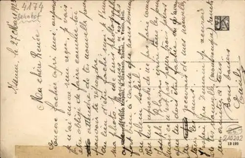 Ak Issum am Niederrhein, Bahnhof