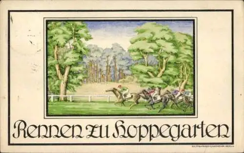 Litho Hoppegarten in Brandenburg, Rennbahn