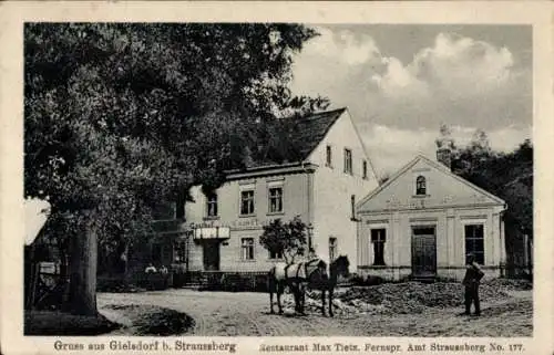 Ak Gielsdorf Altlandsberg in der Mark, Restaurant Max Tietz