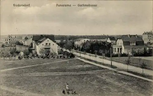 Ak Fredersdorf Vogelsdorf bei Berlin, Panorama, Gartenstraße