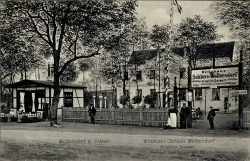 Ak Woltersdorf bei Berlin, Wirtshaus Schloss Woltersdorf