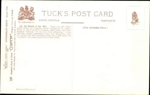 Ak Ägypten, On the Banks of the Nile, Segelboote